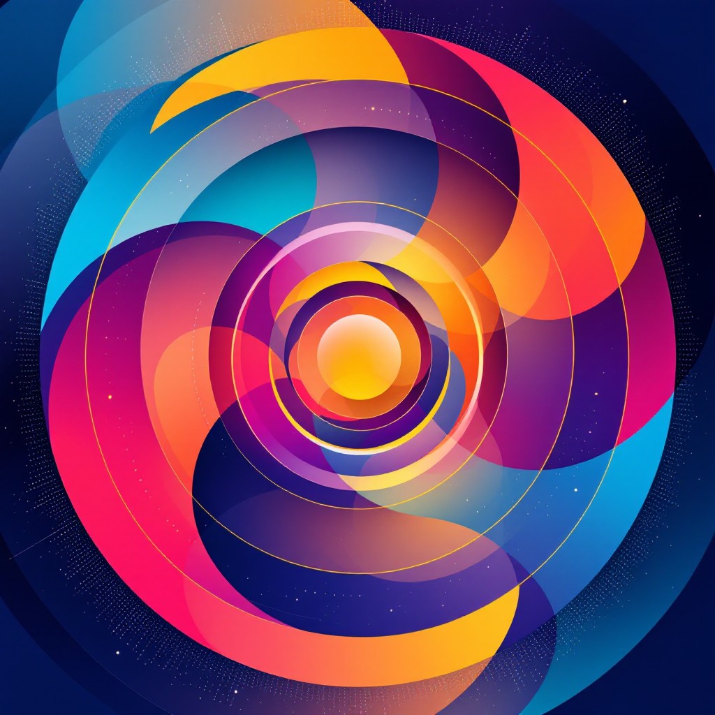 Free Vibrant Circular Flow Image - Abstract, Geometric, Circles ...