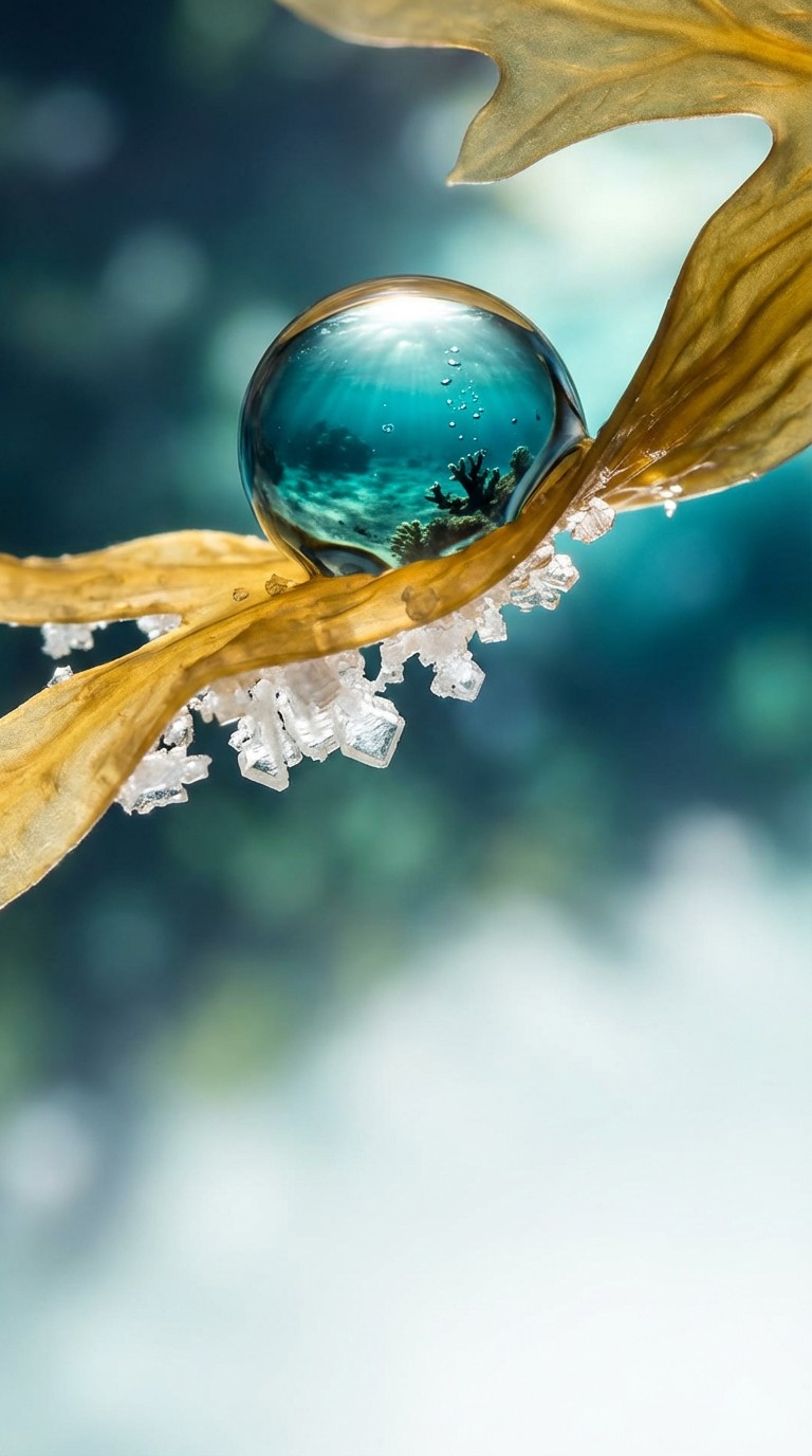 Free Ocean Lens Magic Image - Macro, Ocean, Droplet | Download at StockCake