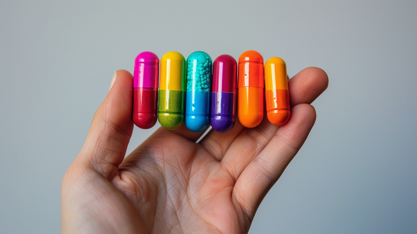 Free Colorful capsules displayed Photo - Colorful, Capsules, Hand ...