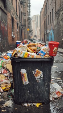 Free Overflowing trash bin Image - Trash, Bin, Overflowing | Download ...