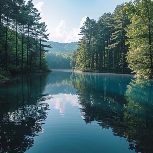 Free Serene Lake View Image - Lake, Jetty, Forest | Download at StockCake