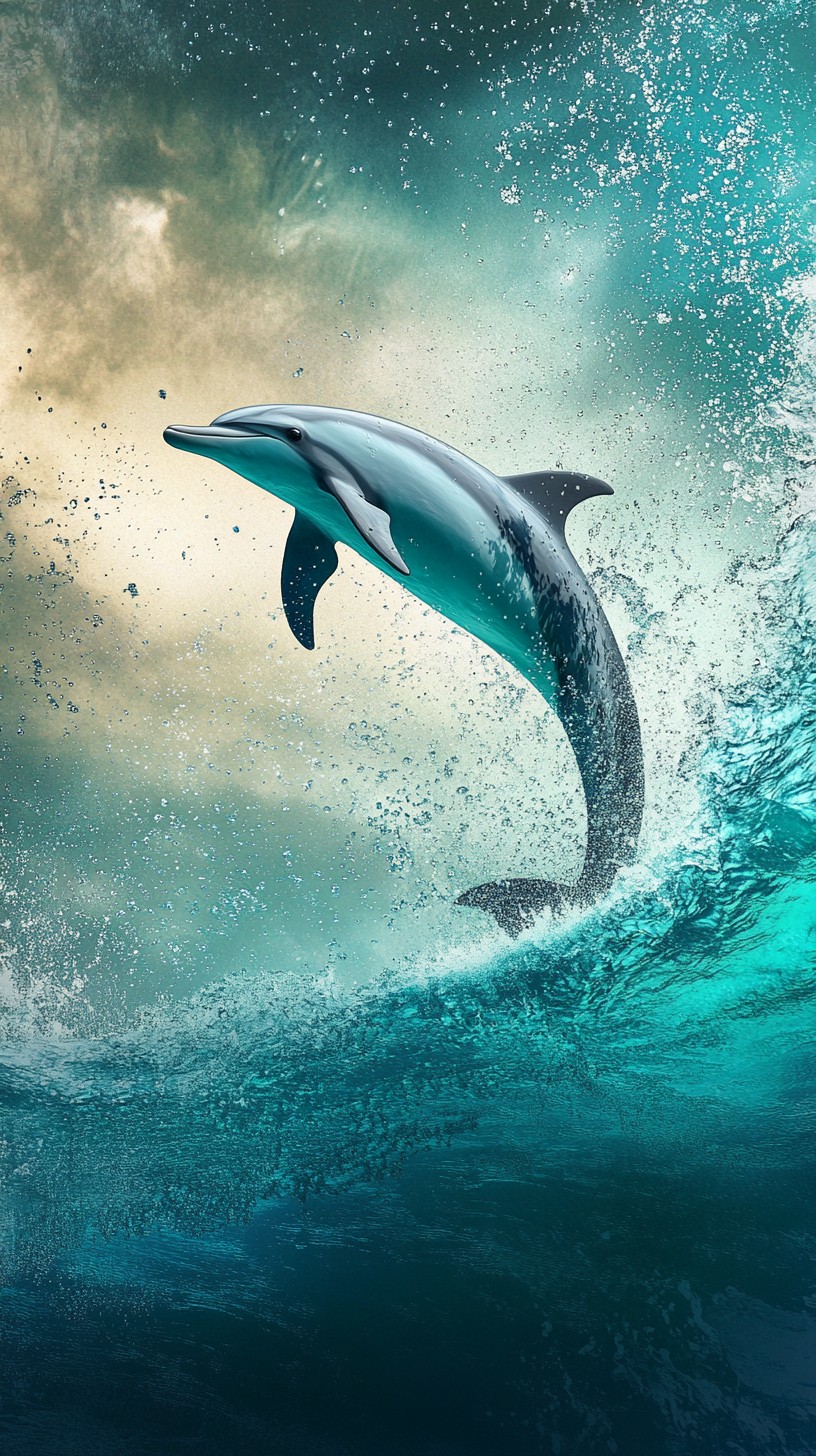 Middle Dolphin Free Dolphin leaping gracefully Image - Dolphin, Ocean, Leap | Download ...