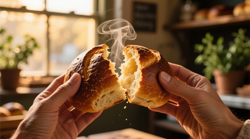 Free Fresh Bread Breaking Image - Bread, Bun, Bakery | Download at ...