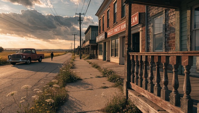 Free Small Town Evening Image - Town, Street, Countryside | Download at ...
