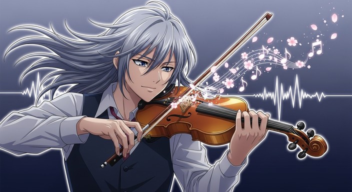 Anime Cut String Free Melodic Anime Violinist Image - Anime, Violin, Music | Download at ...