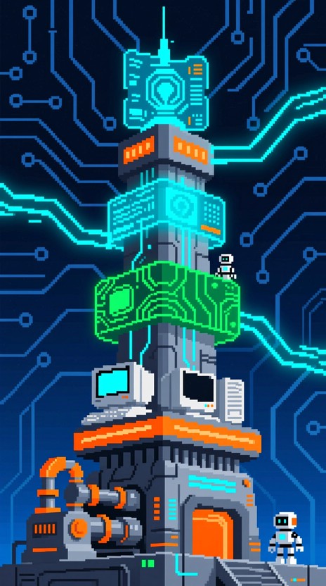 Free Evolving Tech Layers Image - Technology, Evolution, Pixel ...