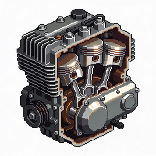 Free Engine Cross Section Image - Engine, Mechanical, Automotive ...