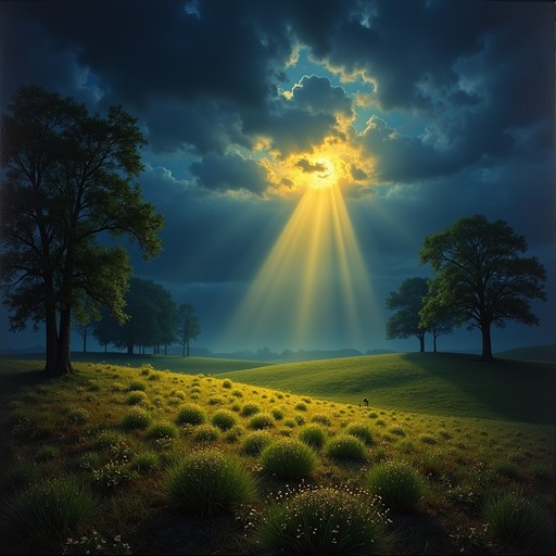 Free Divine Light Breaks Image - Light, Clouds, Tree | Download at ...