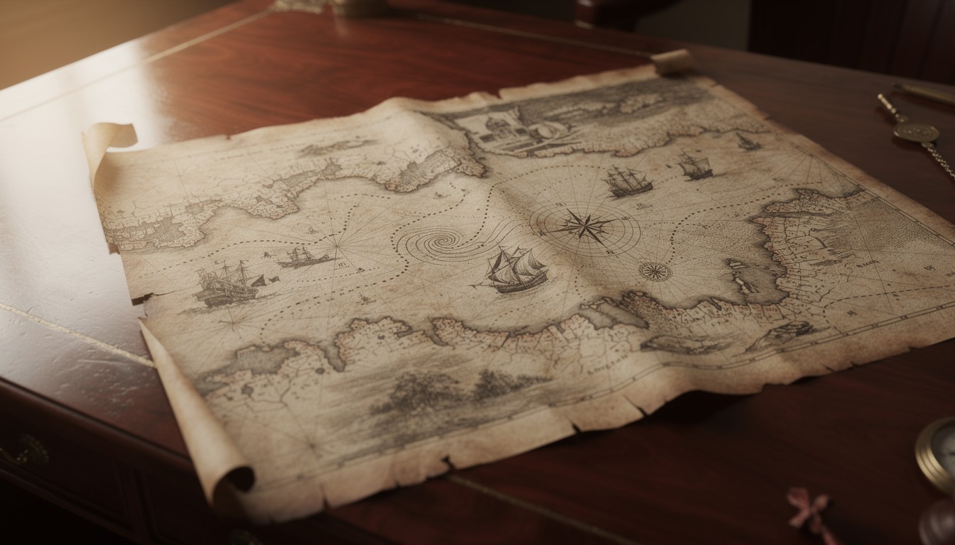 Free Ancient Maritime Map Image - Map, Parchment, Antique | Download at ...