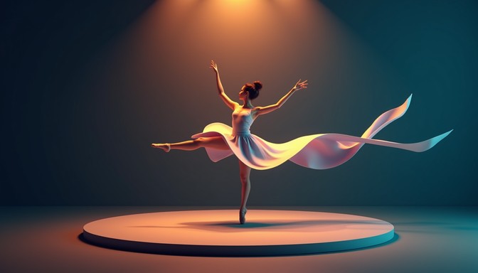 Free Geometric Ballet Pose Image - Ballet, Lavender, 3d | Download at ...