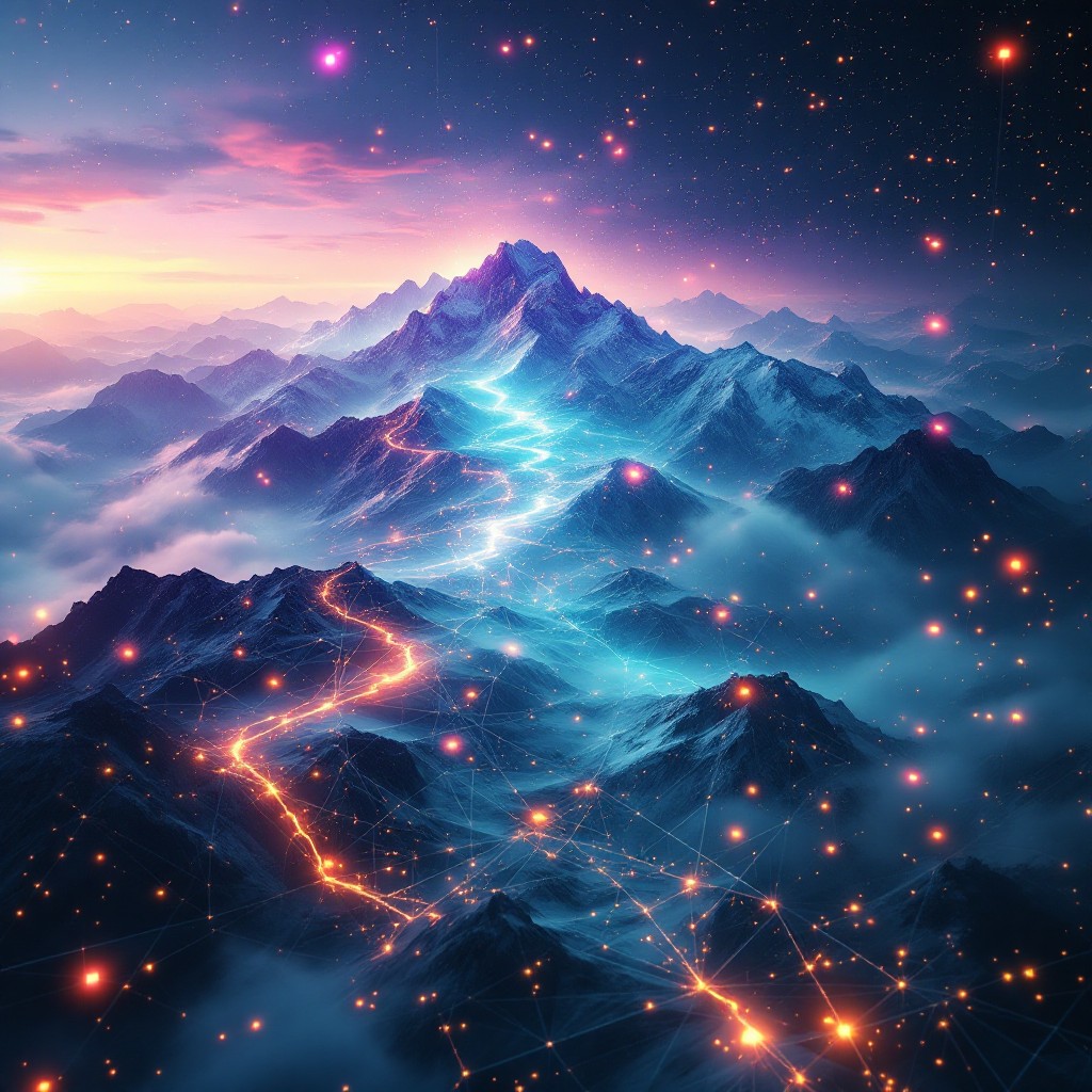 Free Digital Mountain Network Image - Mountains, Digital, Network ...