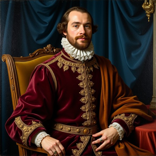 Nobility Style Free Golden Age Nobility Image - Portrait, Burgundy, Velvet | Download ...