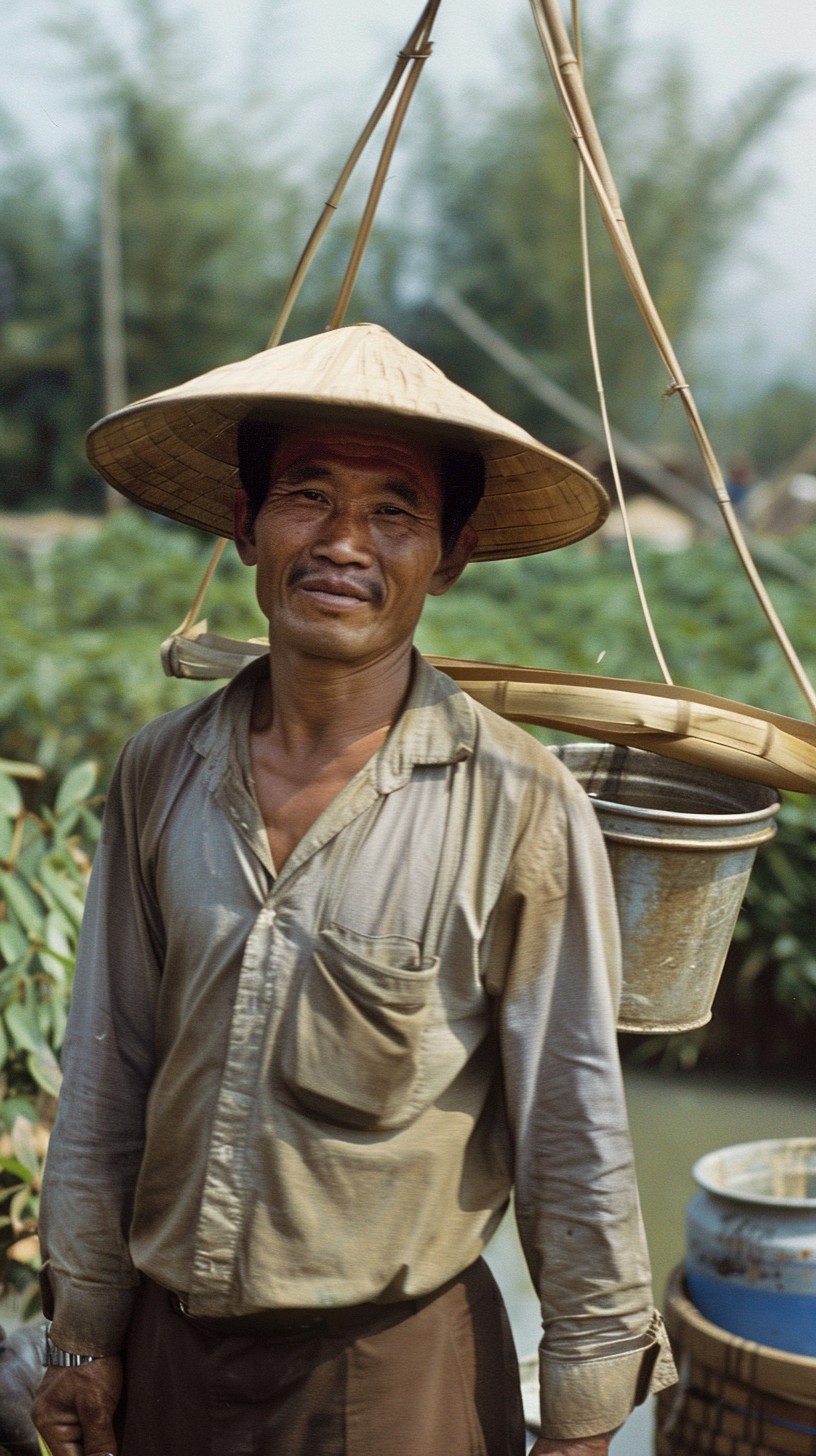 Free Traditional Balance Carrier Image - Man, Traditional, Carrying ...