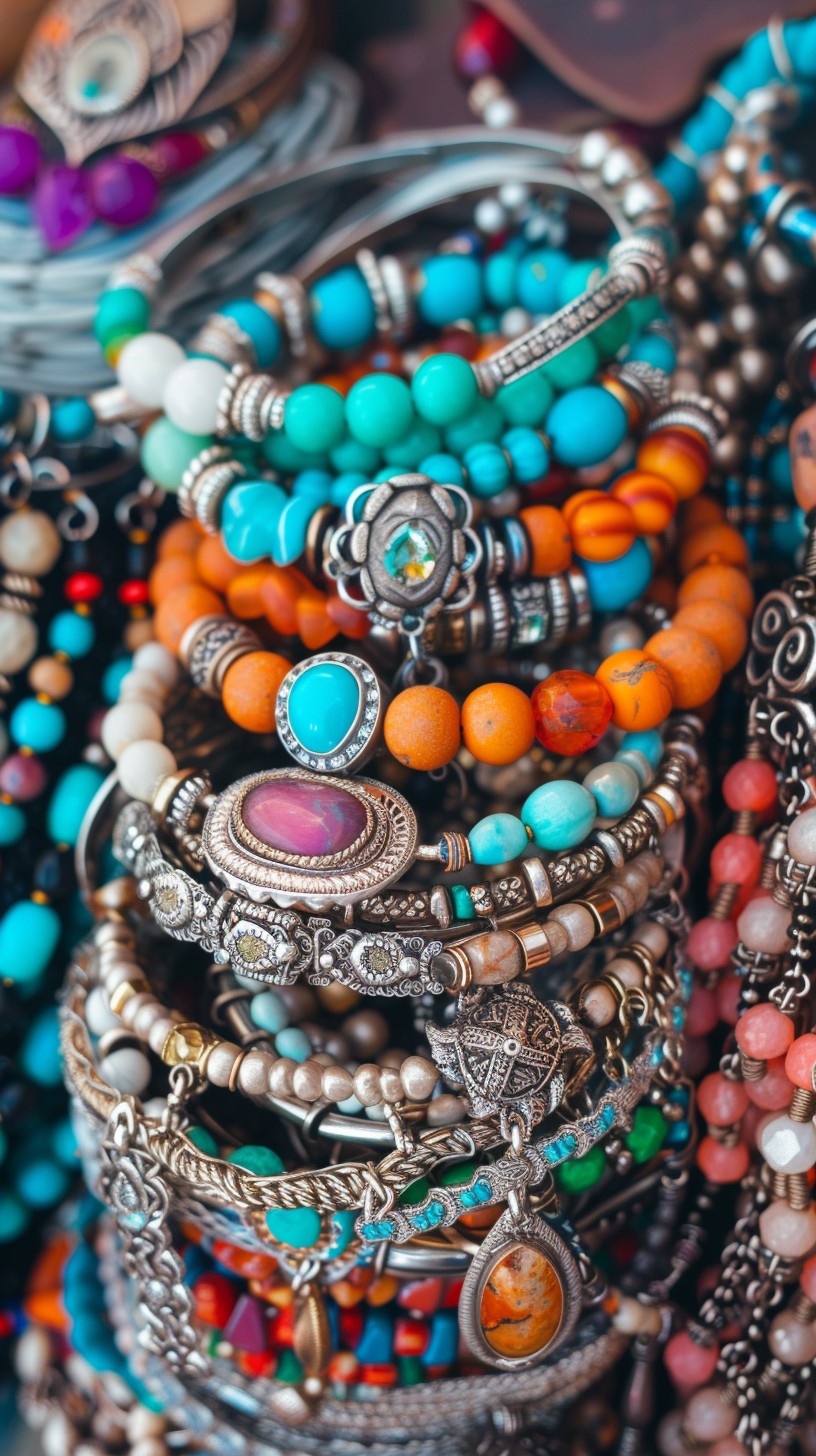 Free Colorful Bohemian Jewelry Image - Jewelry, Bohemian, Colorful ...