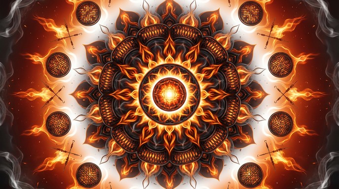 Free Sacred Fire Mandala Image - Mandala, Geometry, Fire | Download at ...
