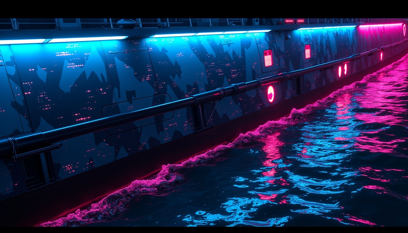 Neon Usmc Free Neon Naval Vessel Image - Cyberpunk, Neon, Futuristic | Download ...