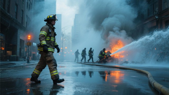 Free Courage Through Fire Image - Firefighter, Emergency, Heroic ...