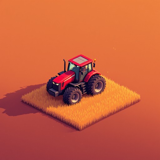 Free Sunset Tractor Silhouette Image - Pixel, Tractor, Sunset ...