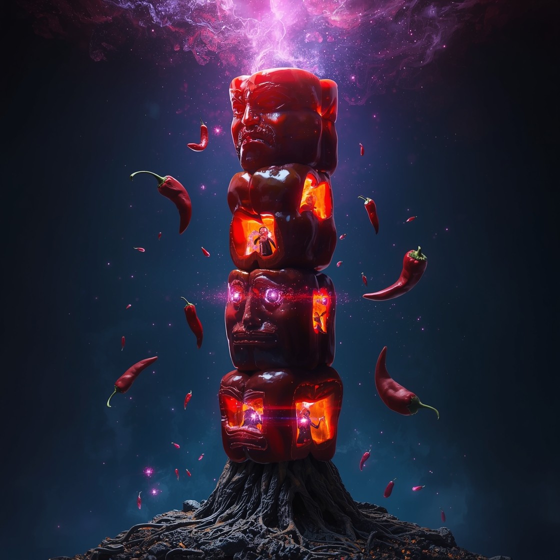 Free Mystical Pepper Totem Image - Fantasy, Surreal, Peppers | Download ...