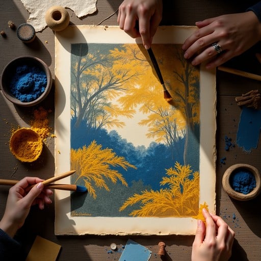 Free Collaborative Autumn Painting Image - Art, Painting, Collaboration ...