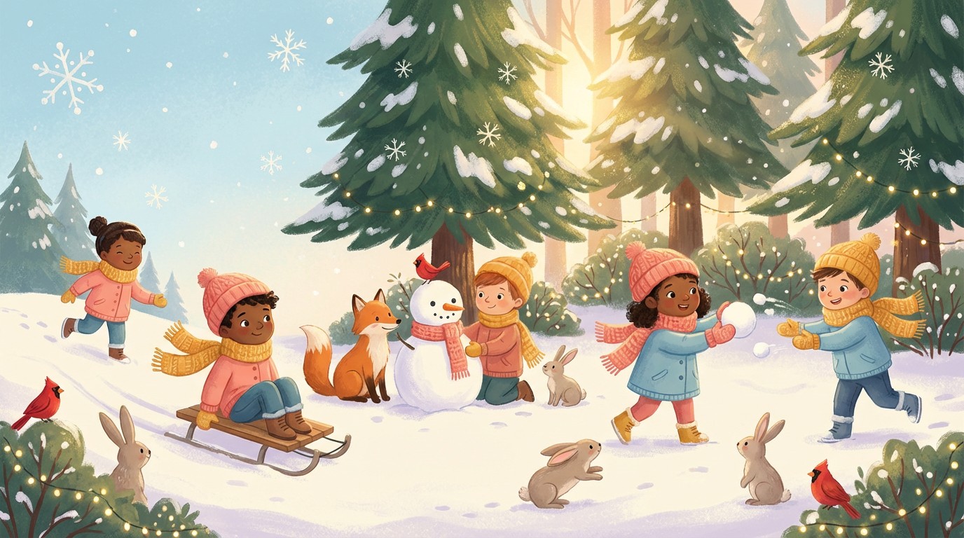 Winter Add Free Winter Wonderland Magic Image - Illustration, Children, Winter ...
