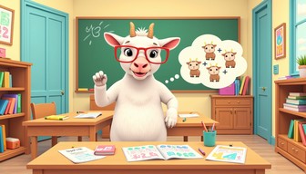 Free Brainy Goat Student Image - Goat, Classroom, Mathematics ...