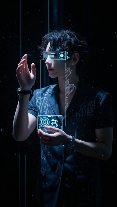 Free Digital Magic Unleashed Image - Futuristic, Holographic ...