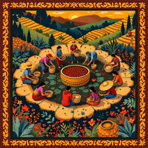 Free Coffee Harvest Celebration Image Coffee Harvest Folkart free-coffee-harvest-celebration-image-coffee-harvest-folkart