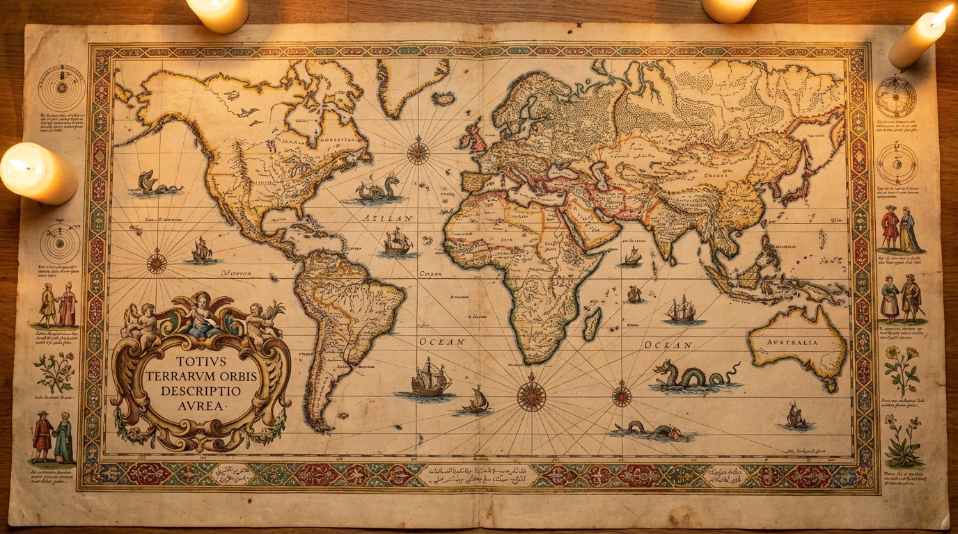 Free Antique World Map Image - Map, Cartography, Vintage | Download at ...