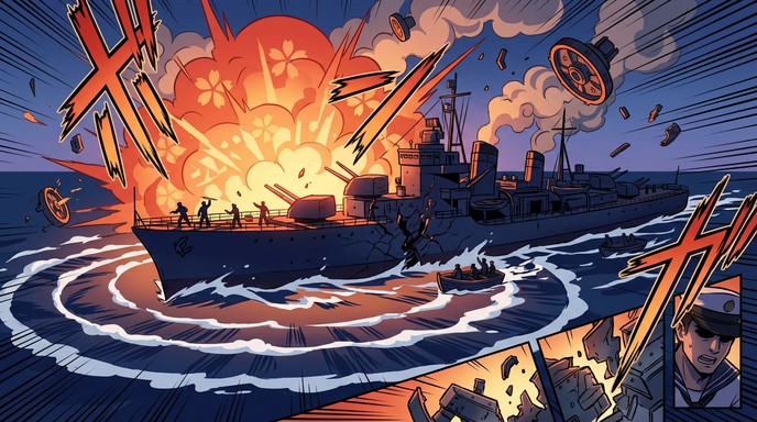 Ship Exploding Art Free Epic Naval Destruction Image - Explosion, Warship, Destruction ...