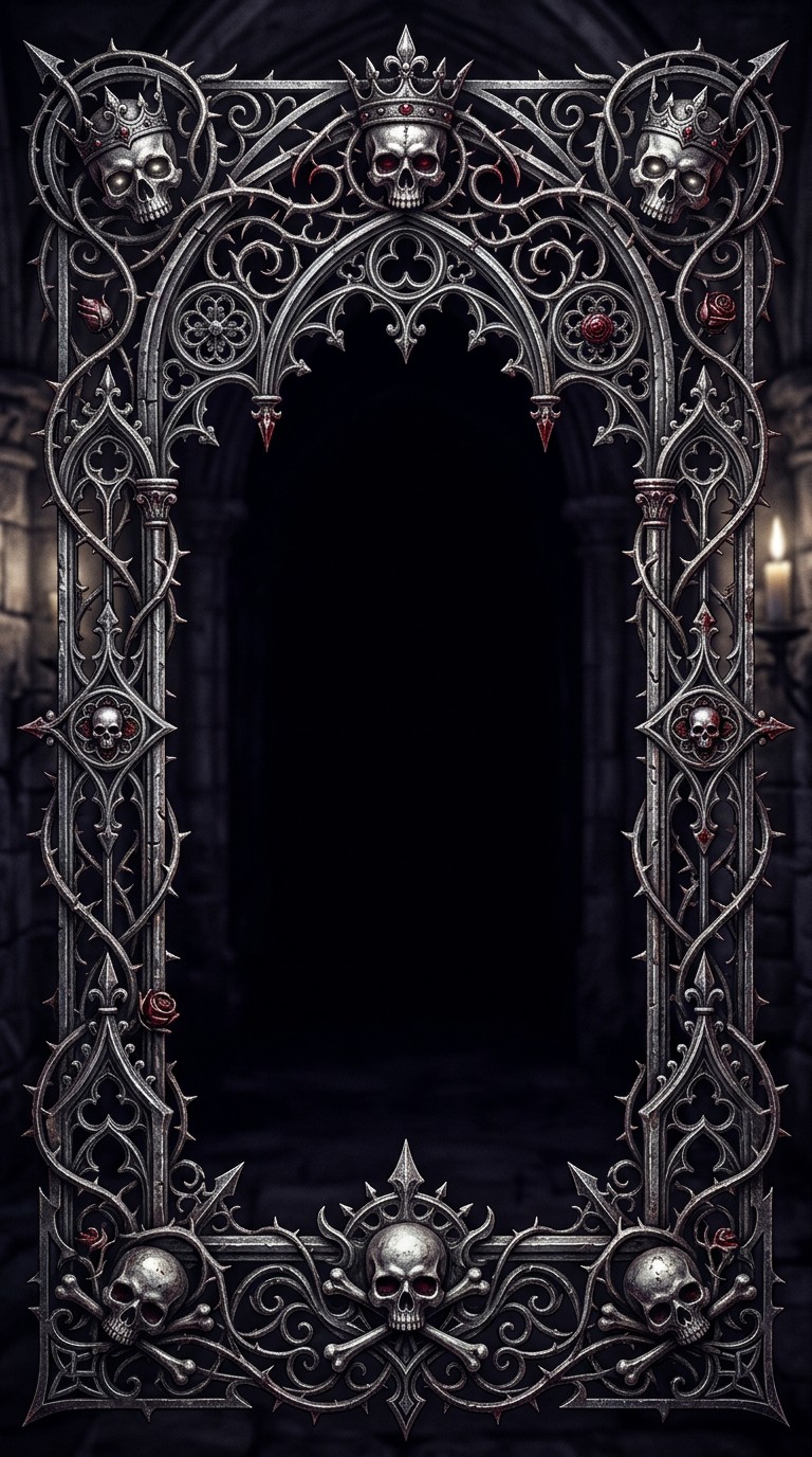 Free Gothic Border Elegance Image - Gothic, Victorian, Border ...