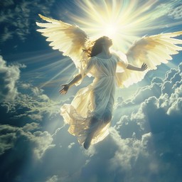 Free Angelic Skyward Ascent Image - Angel, Sky, Clouds | Download at ...