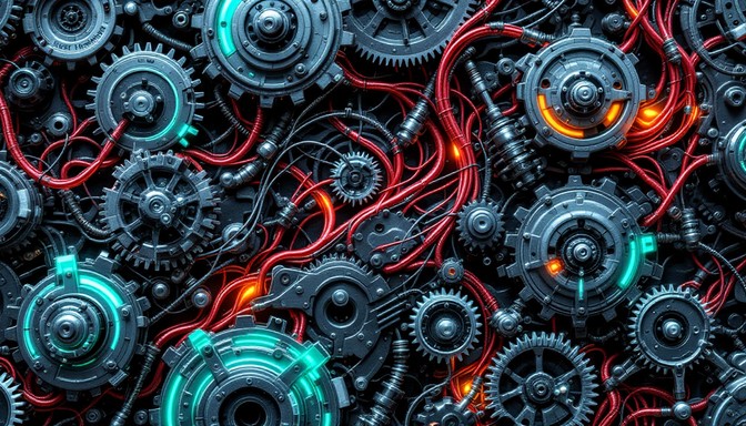 Free Biomechanical Fusion Pattern Image - Biomechanical, Cyborg ...