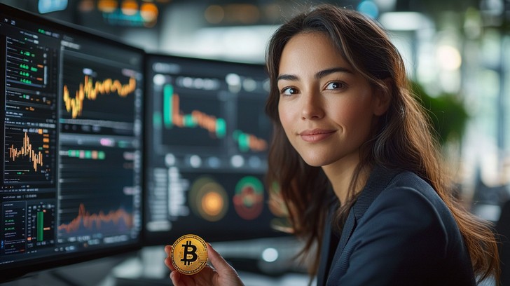 Free Joyful Bitcoin Enthusiast Image - Woman, Bitcoin, Cryptocurrency ...