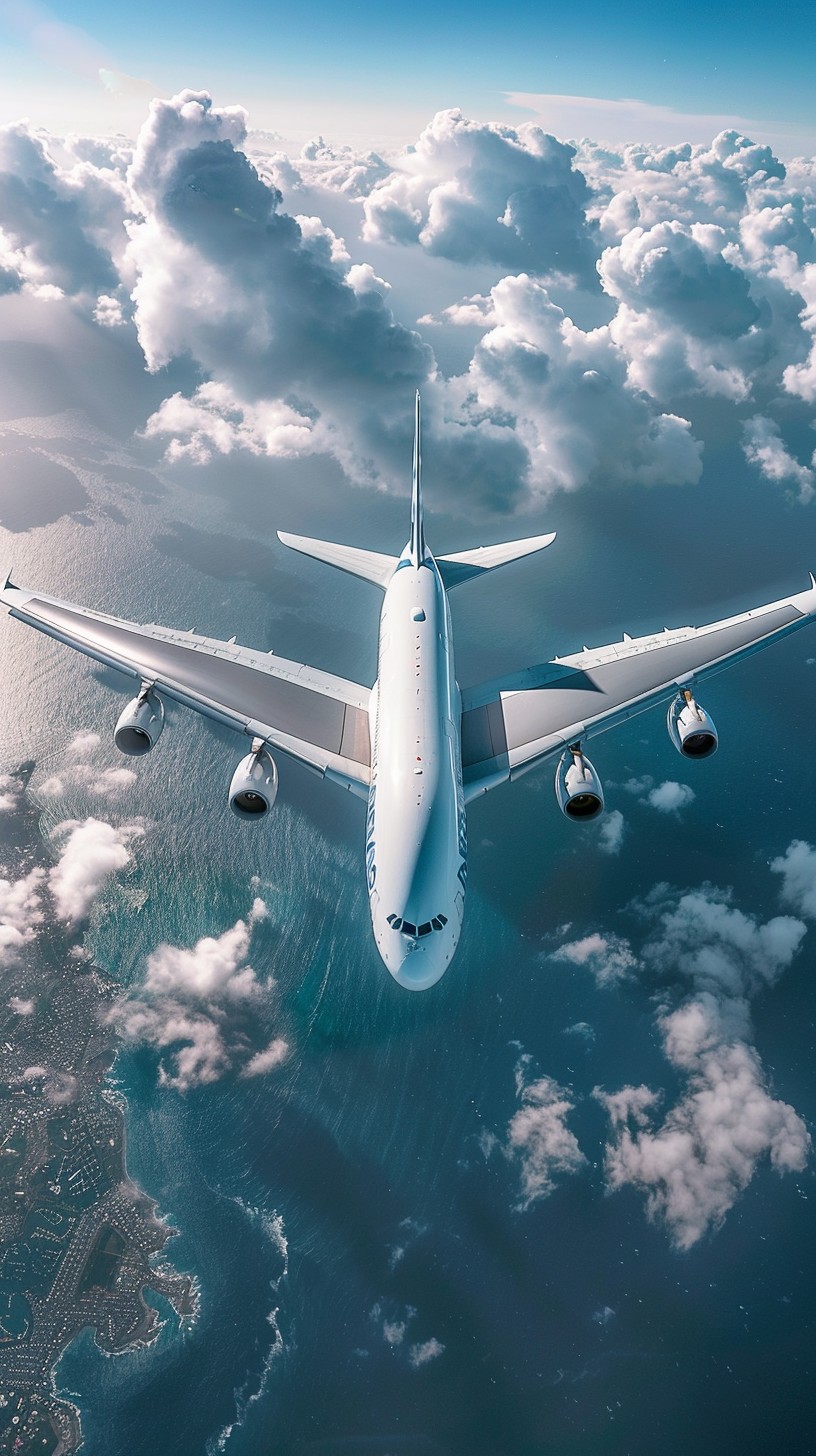 Free Soaring High Above Image - Airplane, Sky, Clouds | Download at ...
