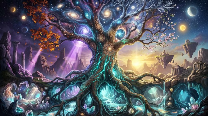 Free Cosmic Tree Realms Image - Tree, Cosmic, Fantasy | Download at ...