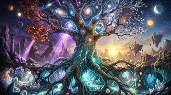 Free Cosmic Tree Life Image - Tree, Cosmic, Fantasy | Download at StockCake