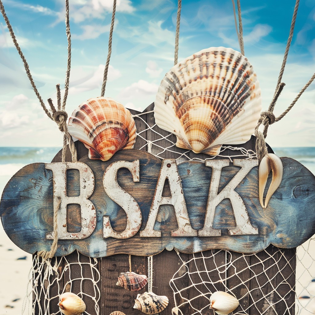 Free Beach Sign Decor Image - Beach, Shells, Sign | Download at StockCake