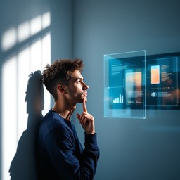 Free Future Meets Present Image - Minimalist, Innovation, Contemplative ...