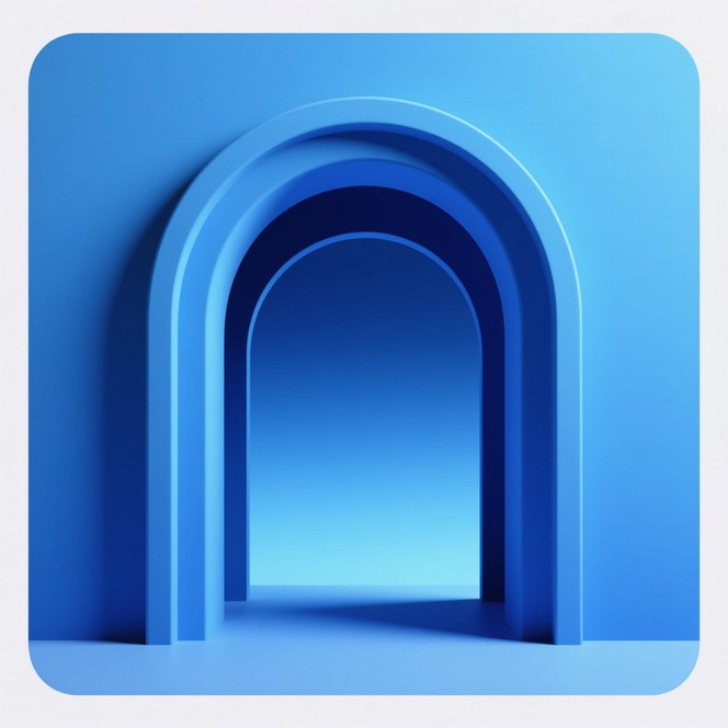 Blue Rectangular Portal Free Minimalist Blue Portal Image - Archway, Blue, Minimalist ...