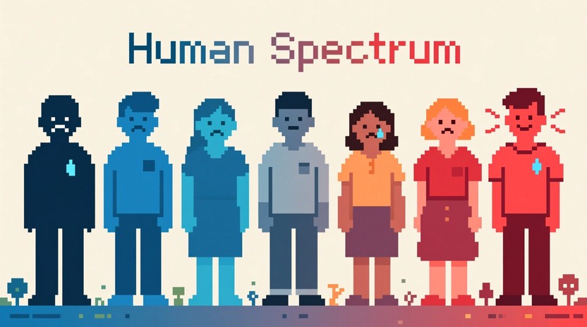 Free Emotional Pixel Spectrum Image - Pixelart, Spectrum, Emotions ...