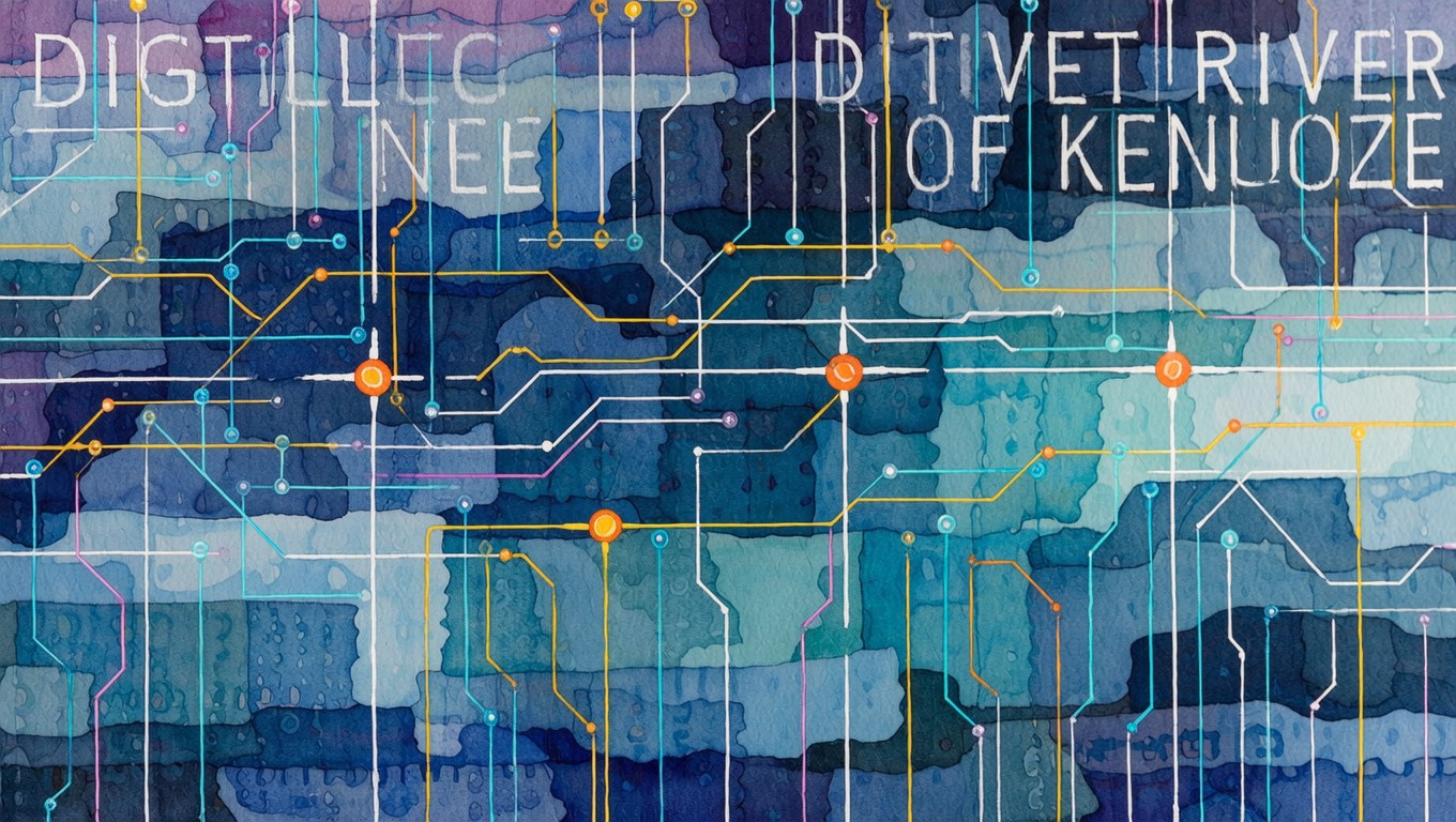 Free Digital Knowledge Stream Image - Watercolor, Digital, Data ...