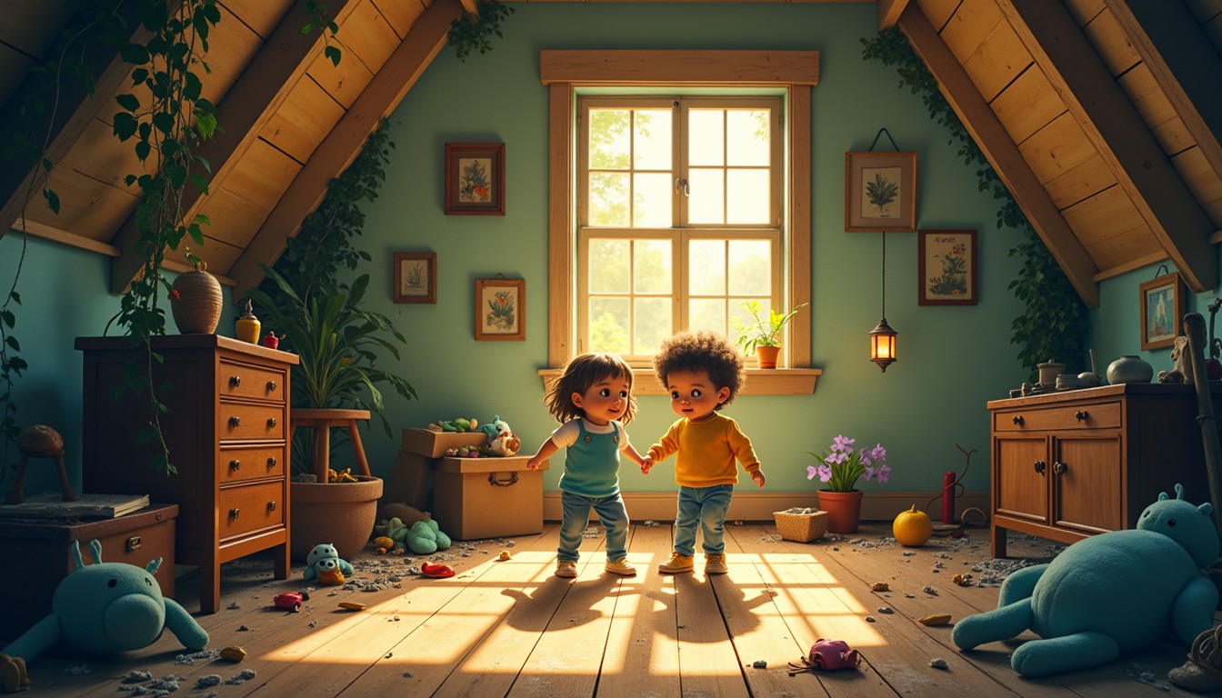 Free Sunlit Attic Adventure Image - Attic, Discovery, Whimsical ...