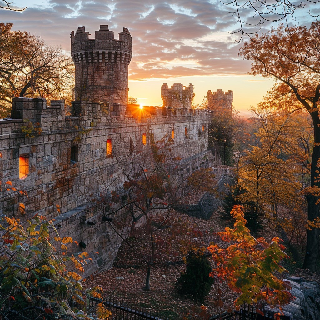 Free Sunset Castle View Image - Sunset, Castle, Autumn | Download at ...