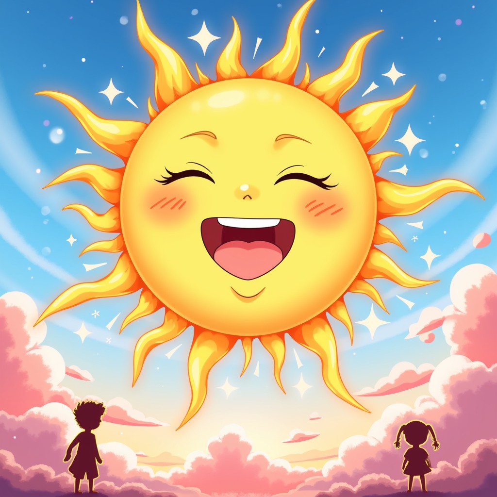 Free Radiant Happy Sun Image - Sun, Anime, Joyful | Download at StockCake