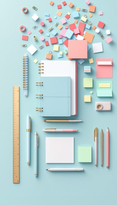 Free Colorful Planning Essentials Image - Planning, Sticky Notes ...