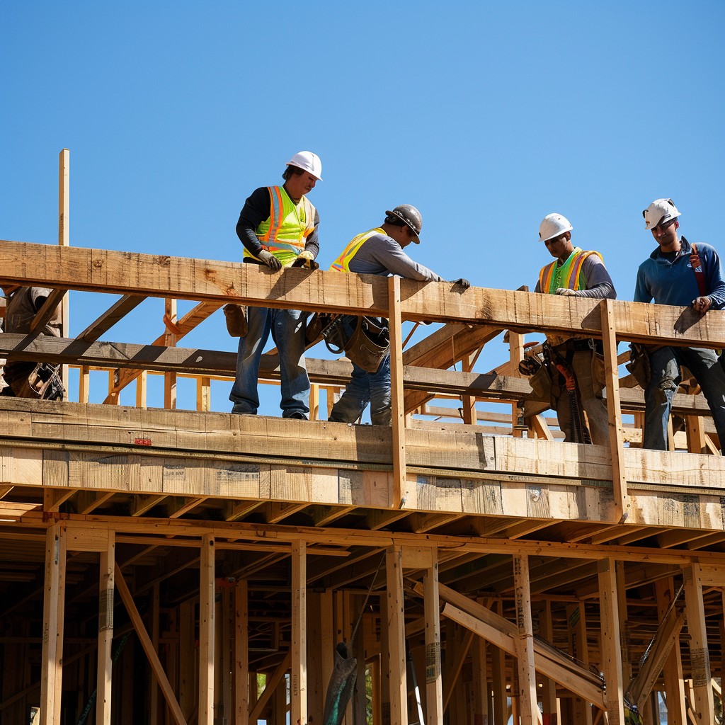 Free Construction Worksite Activity Image - Construction, Workers ...