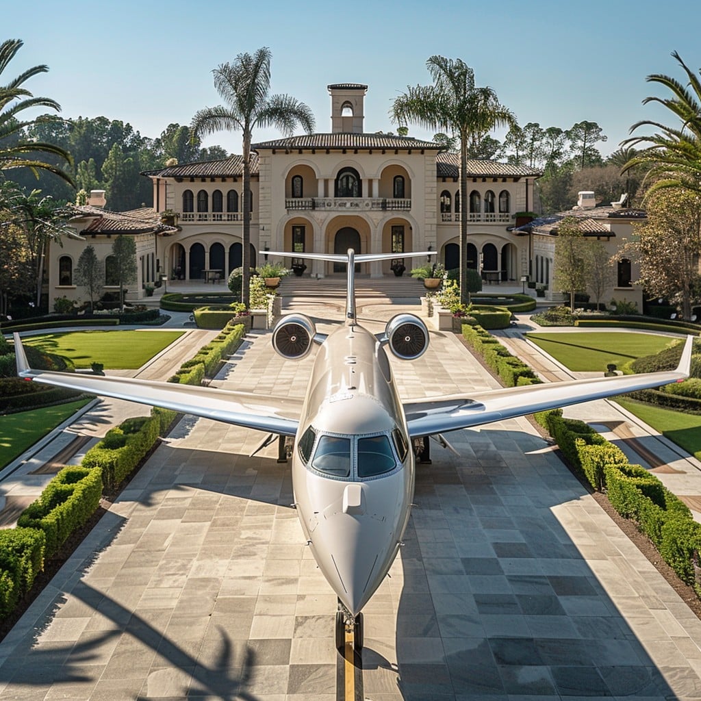 Visual collage of luxury yachts, private jets, supercars, and extravagant homes
