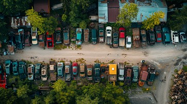 Free Organized Parking Lot Image - Aerial View, Parking Lot, Colorful ...