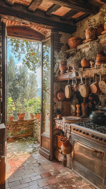 Background Images Rustic Kitchen Setting Free Rustic Kitchen Interior Image - Kitchen, Rustic, Wooden | Download ...